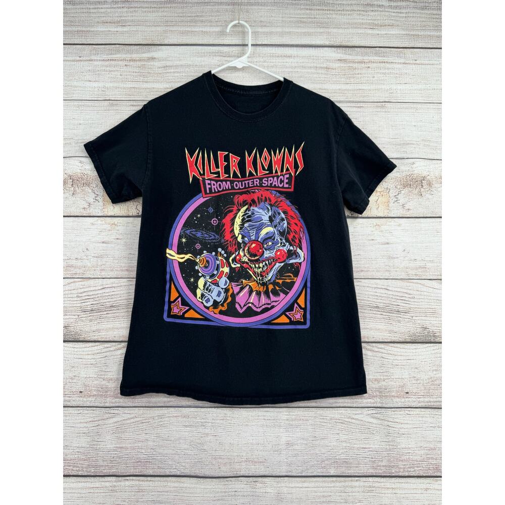 Killer Klowns from Outer Space Logo‎ T-Shirt Adult Medium Black Stretch